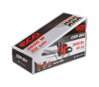 Бензопила ECO CSP-264 шина 50 см (20'), 0.325', 1.5 мм, 76 зв (2.60 кВт, 3.5 л.с., 52 см3, вес 6.9 кг) (CSP-264)