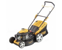 Газонокосилка бензиновая GLD-460, 146 куб.см, ширина 46 см, ручная, 7 уровней, травосборник 50 л Denzel