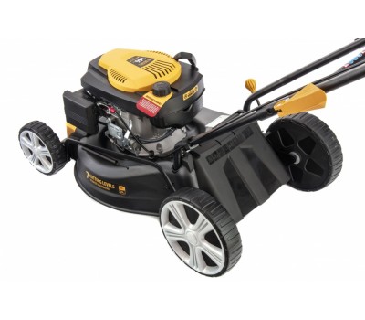 Газонокосилка бензиновая GLD-460, 146 куб.см, ширина 46 см, ручная, 7 уровней, травосборник 50 л Denzel