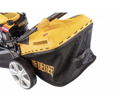 Газонокосилка бензиновая GLD-460, 146 куб.см, ширина 46 см, ручная, 7 уровней, травосборник 50 л Denzel