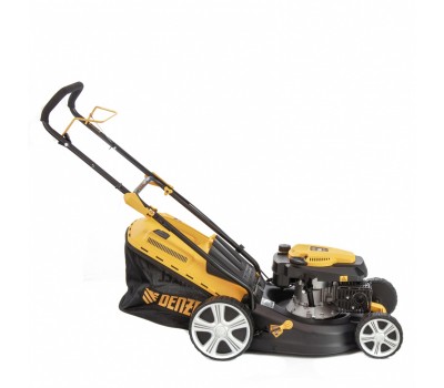 Газонокосилка бензиновая GLD-460, 146 куб.см, ширина 46 см, ручная, 7 уровней, травосборник 50 л Denzel
