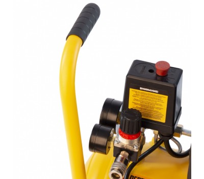 Компрессор воздушный DLC1300/24 безмасляный 1.3 кВт, 24 литра, 206 л/мин Denzel