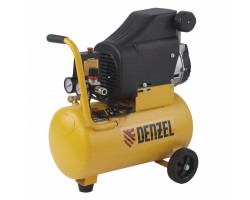 Компрессор воздушный DLC1300/24 безмасляный 1.3 кВт, 24 литра, 206 л/мин Denzel-foto2