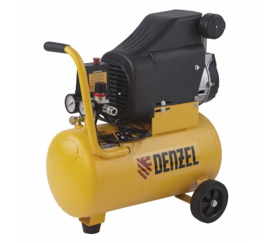 Компрессор воздушный DLC1300/24 безмасляный 1.3 кВт, 24 литра, 206 л/мин Denzel