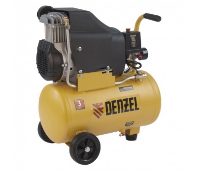 Компрессор воздушный DLC1300/24 безмасляный 1.3 кВт, 24 литра, 206 л/мин Denzel