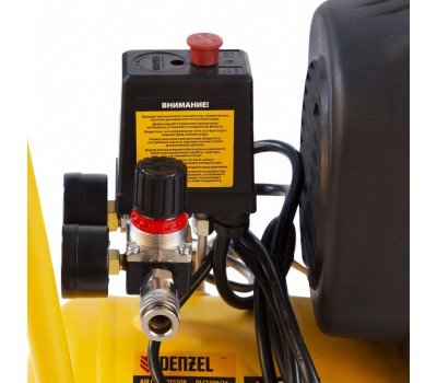 Компрессор воздушный DLC1300/24 безмасляный 1.3 кВт, 24 литра, 206 л/мин Denzel