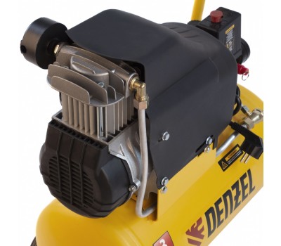 Компрессор воздушный DLC1300/24 безмасляный 1.3 кВт, 24 литра, 206 л/мин Denzel