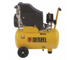 Компрессор воздушный DLC1300/24 безмасляный 1.3 кВт, 24 литра, 206 л/мин Denzel-foto3
