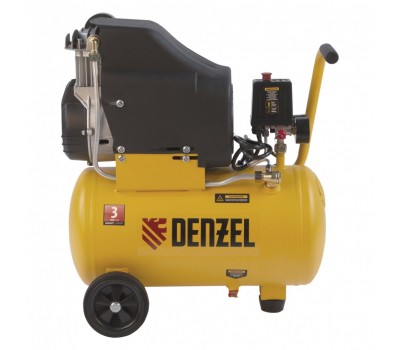 Компрессор воздушный DLC1300/24 безмасляный 1.3 кВт, 24 литра, 206 л/мин Denzel