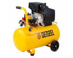 Компрессор воздушный, прямой привод DC1500/50, 1.5 кВт, 50 литров, 220 л/мин Denzel
