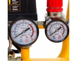 Компрессор воздушный, прямой привод DC1500/50, 1.5 кВт, 50 литров, 220 л/мин Denzel-foto9