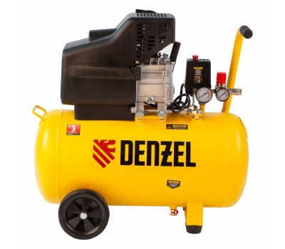 Компрессор воздушный, прямой привод DC1500/50, 1.5 кВт, 50 литров, 220 л/мин Denzel