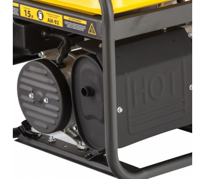 Генератор бензиновый PS 33, 3.3 кВт, 230 В, 15 л, ручной стартер Denzel