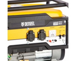 Генератор бензиновый PS 33, 3.3 кВт, 230 В, 15 л, ручной стартер Denzel-foto2