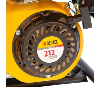 Генератор бензиновый PS 25, 2.5 кВт, 230 В, 15 л, ручной стартер Denzel