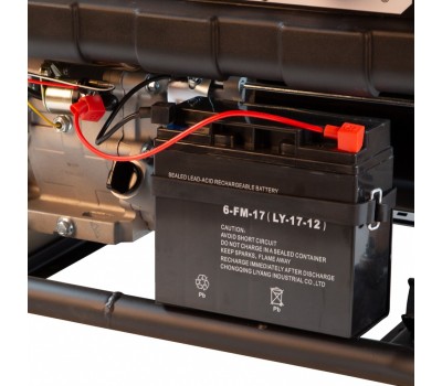 Генератор бензиновый PS 25, 2.5 кВт, 230 В, 15 л, ручной стартер Denzel