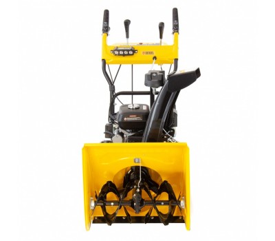 Бензиновая снегоуборочная машина SB 650 E, 6.5 л.с, с электростартером, фара Denzel