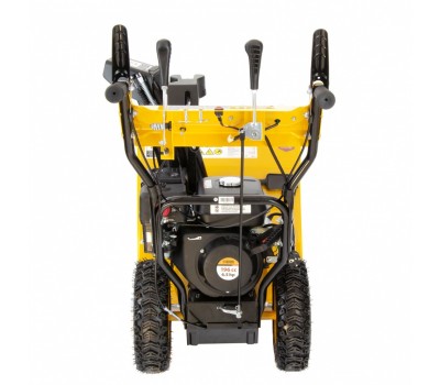 Бензиновая снегоуборочная машина SB 650 E, 6.5 л.с, с электростартером, фара Denzel