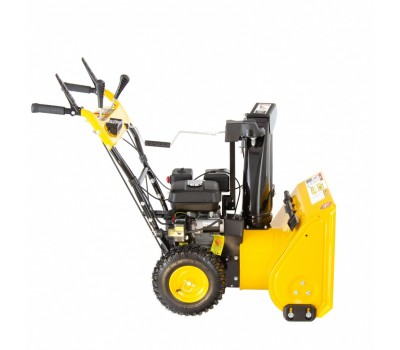 Бензиновая снегоуборочная машина SB 650 E, 6.5 л.с, с электростартером, фара Denzel