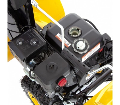 Бензиновая снегоуборочная машина SB 650 E, 6.5 л.с, с электростартером, фара Denzel