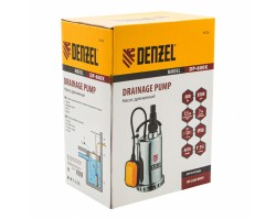Дренажный насос DP600X, 600 Вт, подъем 7.5 м, 8500 л/ч Denzel-foto11