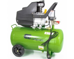 Компрессор воздушный КК-1500/50, 1.5 кВт, 198 л/мин, 50 л, прямой привод, масляный Сибртех