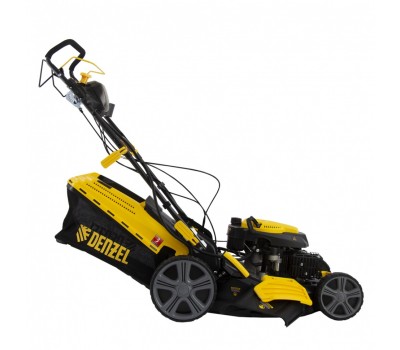 Газонокосилка бензиновая GLD-520SP-VE, 196 см3, ширина 52 см, привод, вариатор, электрический старт, 60 л Denzel