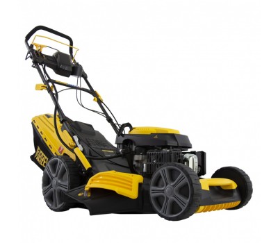 Газонокосилка бензиновая GLD-520SP-VE, 196 см3, ширина 52 см, привод, вариатор, электрический старт, 60 л Denzel