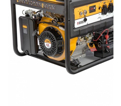 Генератор бензиновый PS 70 EA, 7.0 кВт, 230 В, 25 л, коннектор автоматики, электростартер Denzel