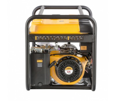 Генератор бензиновый PS 70 EA, 7.0 кВт, 230 В, 25 л, коннектор автоматики, электростартер Denzel