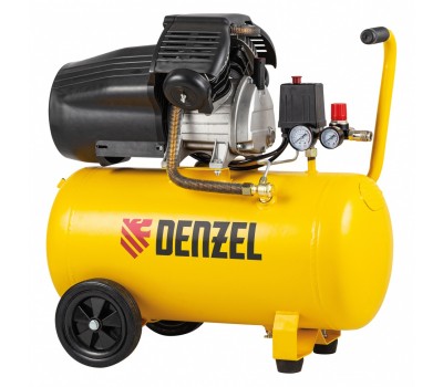 Компрессор воздушный DCV2200/50, прямой привод, 2.2 кВт, 50 литров, 380 л/мин Denzel