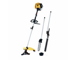 Триммер бензиновый мультифункциональный DGT-52S-MAX, 52 см3, разъёмная штанга Denzel