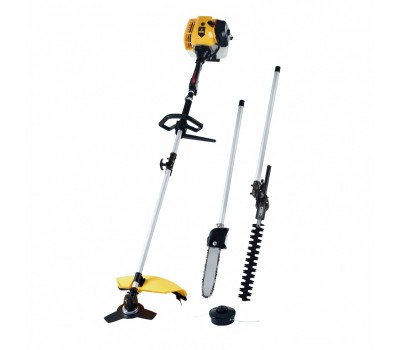 Триммер бензиновый мультифункциональный DGT-52S-MAX, 52 см3, разъёмная штанга Denzel