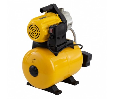 Насосная станция PS800X, 800 Вт, 3200 л/ч, ресивер 24 л, подъем 38 м, нержавейка Denzel