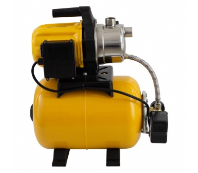 Насосная станция PS800X, 800 Вт, 3200 л/ч, ресивер 24 л, подъем 38 м, нержавейка Denzel