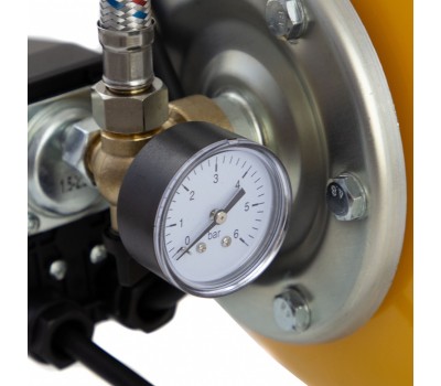 Насосная станция PS800X, 800 Вт, 3200 л/ч, ресивер 24 л, подъем 38 м, нержавейка Denzel