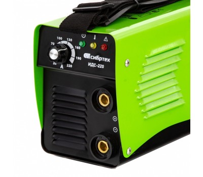 Аппарат инверторный дуговой сварки ИДС-220, 220 А, ПВ 80%, диаметр электрода 1.6-5 мм Сибртех