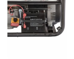 Генератор бензиновый PS 90 ED-3, 9.0 кВт, переключение режима 230 В/400 В, 25 л, электростартер Denzel-foto7