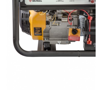 Генератор бензиновый PS 90 ED-3, 9.0 кВт, переключение режима 230 В/400 В, 25 л, электростартер Denzel