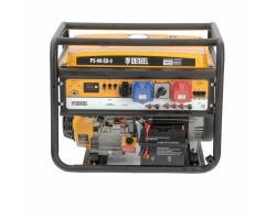 Генератор бензиновый PS 90 ED-3, 9.0 кВт, переключение режима 230 В/400 В, 25 л, электростартер Denzel