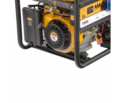 Генератор бензиновый PS 90 ED-3, 9.0 кВт, переключение режима 230 В/400 В, 25 л, электростартер Denzel
