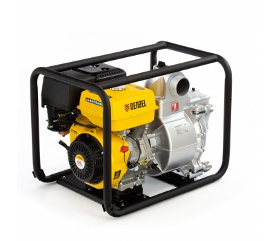 Мотопомпа бензиновая для грязной воды PX-80D, 15 л.с, 3, 1500 л/мин, глубина 8 м , напор 30 м Denzel