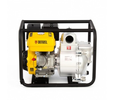 Мотопомпа бензиновая для грязной воды PX-80D, 15 л.с, 3, 1500 л/мин, глубина 8 м , напор 30 м Denzel