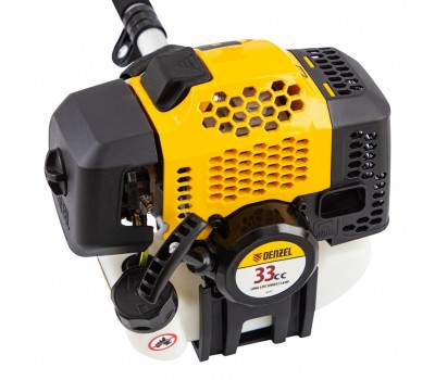 Триммер бензиновый DGT 330, 33 см3, 1.8 л. с, неразъемная штанга, состоит из 2 частей Denzel