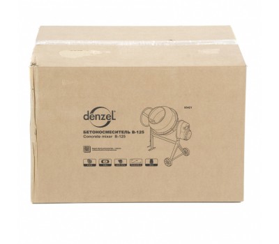 Бетоносмеситель B-125, 550 Вт, 130 л Denzel
