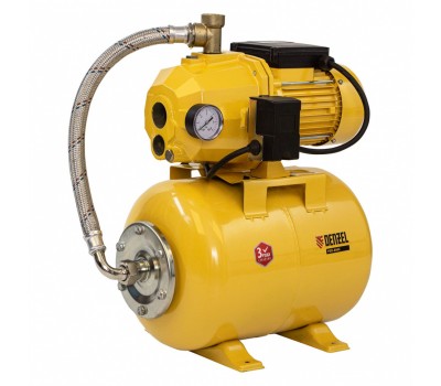 Насосная станция эжекторная PSD800C, 800 Вт, 2400 л/ч, ресивер 24 л, всасывание 20 м Denzel