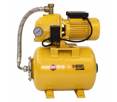 Насосная станция эжекторная PSD800C, 800 Вт, 2400 л/ч, ресивер 24 л, всасывание 20 м Denzel