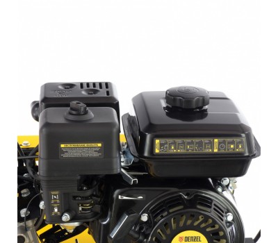 Мотоблок DPT-270, 7 л.с, ременное сцепление, ширина 85 см, глубина 35 см, фрез 3 х 4, ШОМ, передачи 2В/1Н Denzel
