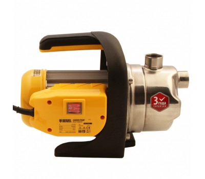 Садовый поверхностный насос GP1200Х, 1200 Вт, 3700 л/ч, подъем 46 м, нержавейка Denzel
