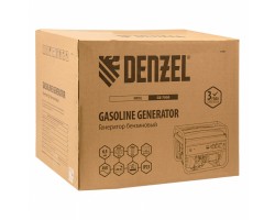 Генератор бензиновый GE 7900, 6.5 кВт, 220 В/50 Гц, 25 л, ручной пуск Denzel-foto25